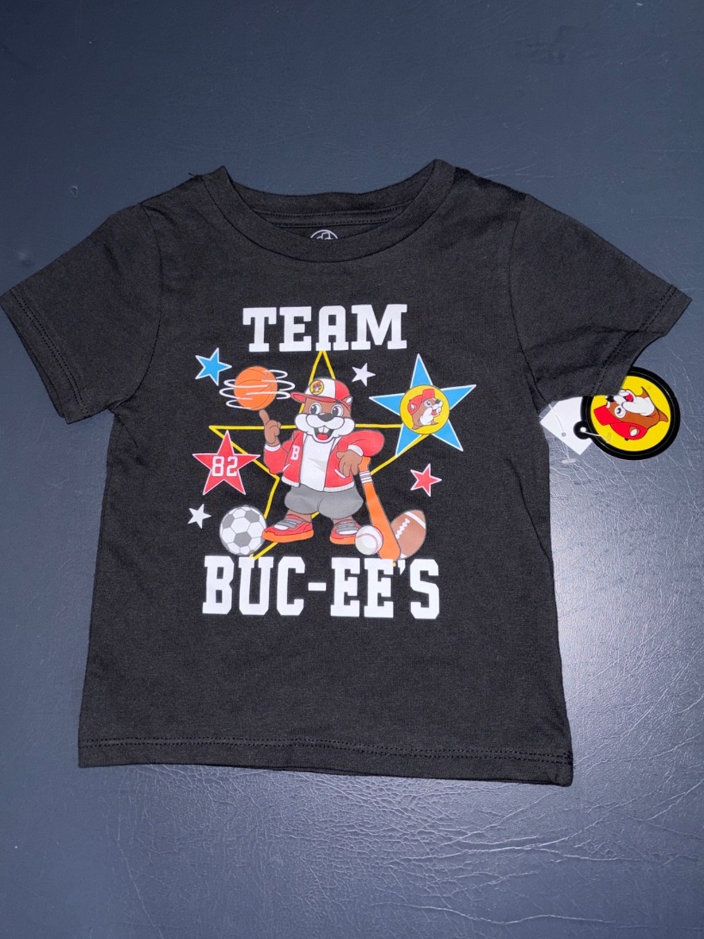 Kids' Team Buc-ee’s Graphic T-Shirt - Black